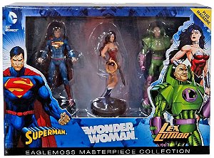 Box Dc Superman, Wonder Woman, Lex Luthor - EAGLEMOSS