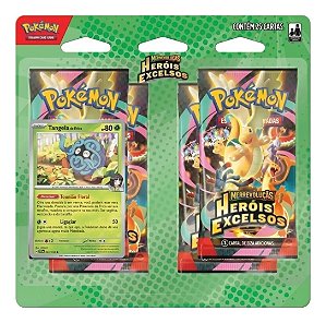 Pokémon Blister Quádruplo  Komala Lauro Tangela Érica Heróis Excelsos Copag