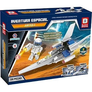 Blocos De Montar Aventura Espacial Jupiter 2 Polibrinq