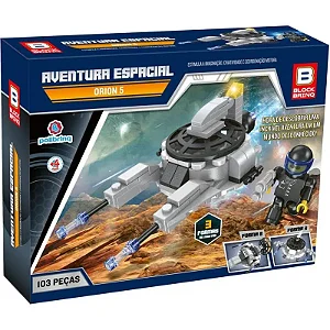 Blocos De Montar Aventura Espacial Orion 5 Polibrinq