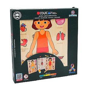 Educaplay Quebra Cabeça Corpo Humano Polibrinq