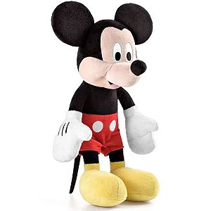 Pelúcia Mickey com Som Multikids Vermelho 33cm