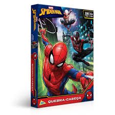 Quebra-Cabeça Cartonado Spider-Man 100 Peças