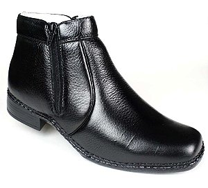Bota Masculina Conforto Cano Curto Preta ou Marrom Bota Masculina Conforto Cano Curto Preta ou Marrom