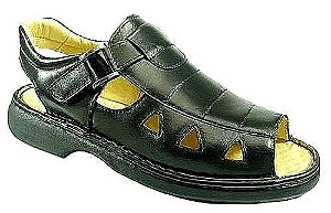 Sandália Masculina Preta ou Marrom em Couro Pelica Mafisa ... Sandália Masculina Preta ou Marrom em Couro Pelica Mafisa ...