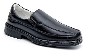 Sapato Preto com Palmilha Gel Confort Couro Pelica Sapato Preto com Palmilha Gel Confort Couro Pelica