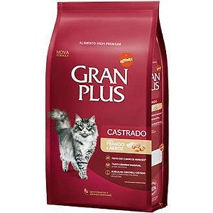 Gran Plus Premium Especial Frango e Arroz para Gatos Castrados 10 kg