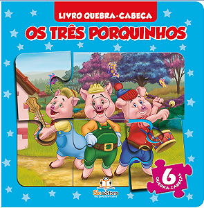 Livro quebra-cabeça - Os três porquinhos