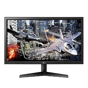 Monitor Gamer LG LED 24", HDMI/DisplayPort, FreeSync, 144Hz, 1ms, Ajuste de inclinação - 24GL600F-B