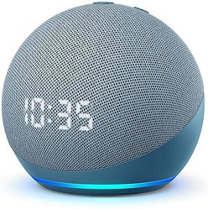 Echo Dot (4ª geração): Smart Speaker com Relógio e Alexa