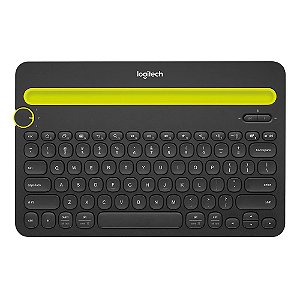 Teclado sem fio Logitech K480 com Suporte Integrado para Smartphone e Tablet, Bluetooth Easy-Switch para 3 dispositivos