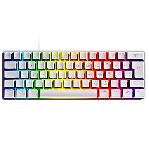TECLADO MECÂNICO PCYES ZOT, 60%, SWITCH AZUL, RGB