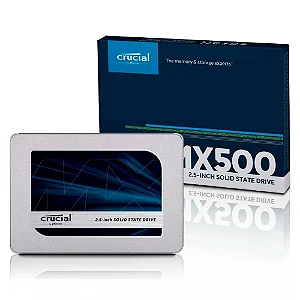 SSD Crucial Mx500, 500GB, 2.5 Sata 3, Leit. 560MB/s E Grav. 510MB/s - Ct500mx500SSD1.