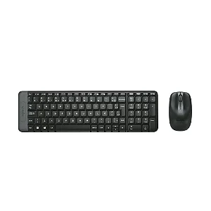 KIT TEC MOUSE LOGITECH SEM FIO LOGITECH MK220 PRETO 920-004431