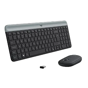 KIT TECLADO MOUSE LOGITECH SEM FIO MK470 920-009268 16075