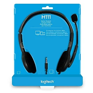 HEADSET LOGITECH H111 CINZA 981-000612 10805