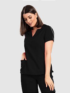 Conjunto Scrub Blusa e Calça Essential Feminino Preto