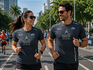 Camiseta Maratona de São Paulo Edição Especial 2020-2022 Cinza