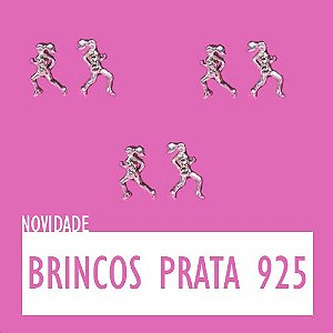 BRINCO CORREDORA MICRO EM PRATA 925 ( 9 mm x 5 mm)
