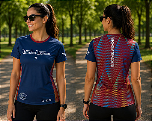 Camiseta Manga Curta Corrida Mulher Maravilha - Wonder Woman