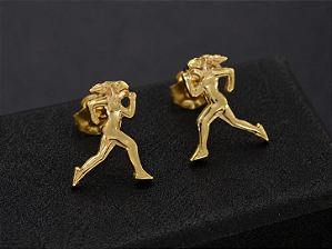Brinco Corredora Folheado a Ouro 18K