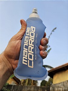 Garrafa de Silicone Flexível Soft Flask MANIA DE CORRIDA 350ml