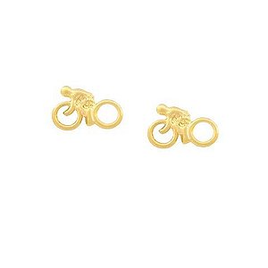 Brinco Ciclista Mini Folheado a Ouro 18k