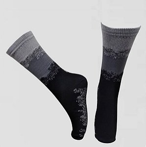 Meias de Poliamida Respingo Cinza, Chumbo e Preto (Tamanho único 35 ao 43)