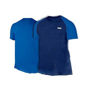 Camiseta Fila Azul em Poliamida 