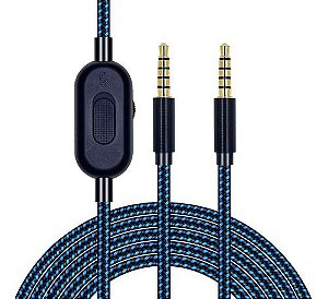 Cabo Nylon 3.5mm Aux P/ Logitech Astro A10 A40 A30 G233 G43