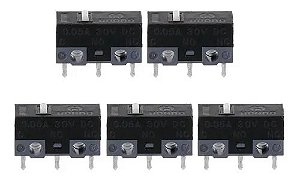 Micro Switch Original HUANO 5m P/ Mouse Gamer Kit 2 Peças