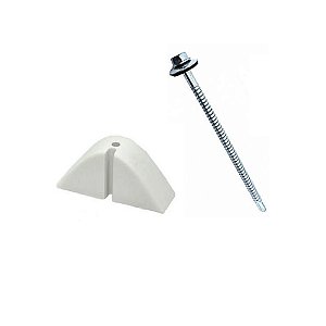 Calço Para Telha Onda Alta + Parafuso 8,5 Cm Para Metal