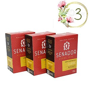 3 Sabonetes Senador Classic Especial 130g Memphis