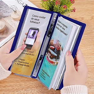 Porta Folhetos - Publicador para personalizar - Azul