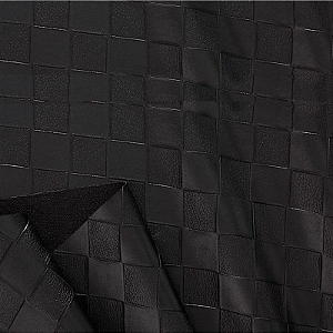 Couro Sintético Courvin Corvin Facto Fit Tress Preto para Artezanato Estofagem