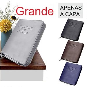 Capa para Biblia GRANDE com Ziper em sintético Impresso Baixo Relevo P/Tradução Novo Mundo