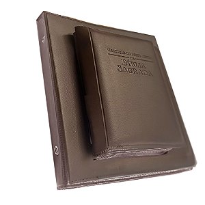 Pasta para Bíblia e Publicações Publicador Marrom