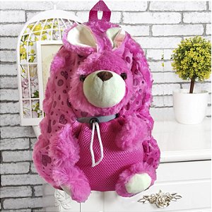 Mochila Infantil pelucia - Pink Modelo: C-2218