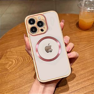 Capa magnética transparente à prova de choque e protetor de lente de câmera para Iphone 13 PRO