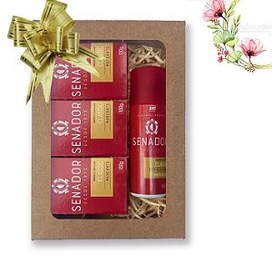 Kit 28 Presente Masculino Senador Classico 3 Sabonetes + Desodorante Dia dos namorados, Pais