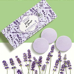 Kit Presente Feminino Alfazema Aromática – 3 Sabonetes Perfumados 90g – Relaxante