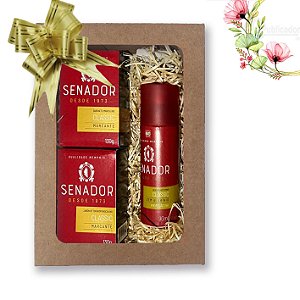 Kit 20 Presente Feminino Alma de Flores Rose com 3 Sabonetes 130g + Toalha Delicada