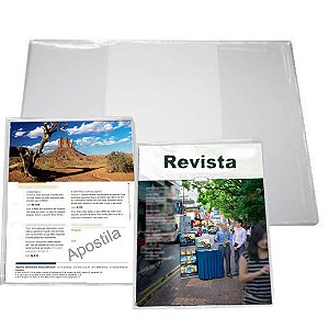 Capa p/Revista ou Apostila Transparente