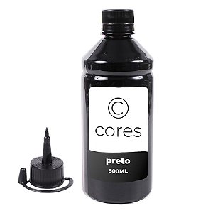 Tinta Black Cores Compatível L375 Preta 500ml