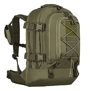 Mochila Tática Militar Invictus Duster 50L - Verde Oliva