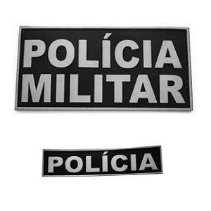 Kit Emborrachado POLICIA Pequeno + Policia Militar Grande