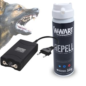 Kit Spray Repelente Animal + Aparelho de choque Afastador