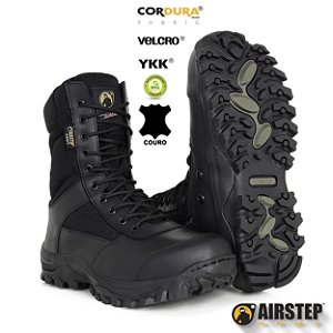 Coturno Airstep Easy Boot Light 8628-1 Preto c/ Zíper