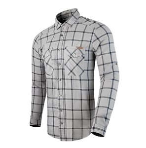 Camisa Invictus LUMBERJACK - Manga Longa Xadrez Cinza