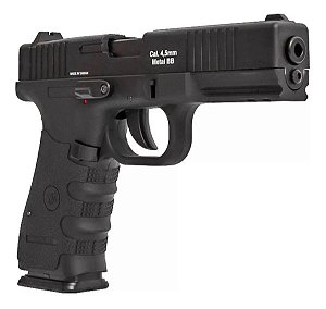 Pistola CO2 Glock Slide Metal Blow Back 4.5 + CO2 e Esferas 